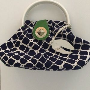 Kate Spade Cape Cod Maya Bag In Blue & White